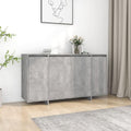 Credenza Home Giardino Cemento cm Ingegnerizzato 135 x 41 x 75 Grigio Legno
