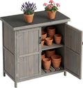 armadietto Relaxdays da Giardino Impermeabile in tetto apribile ripiano HxBxP 88 75 44 cm x x Legno