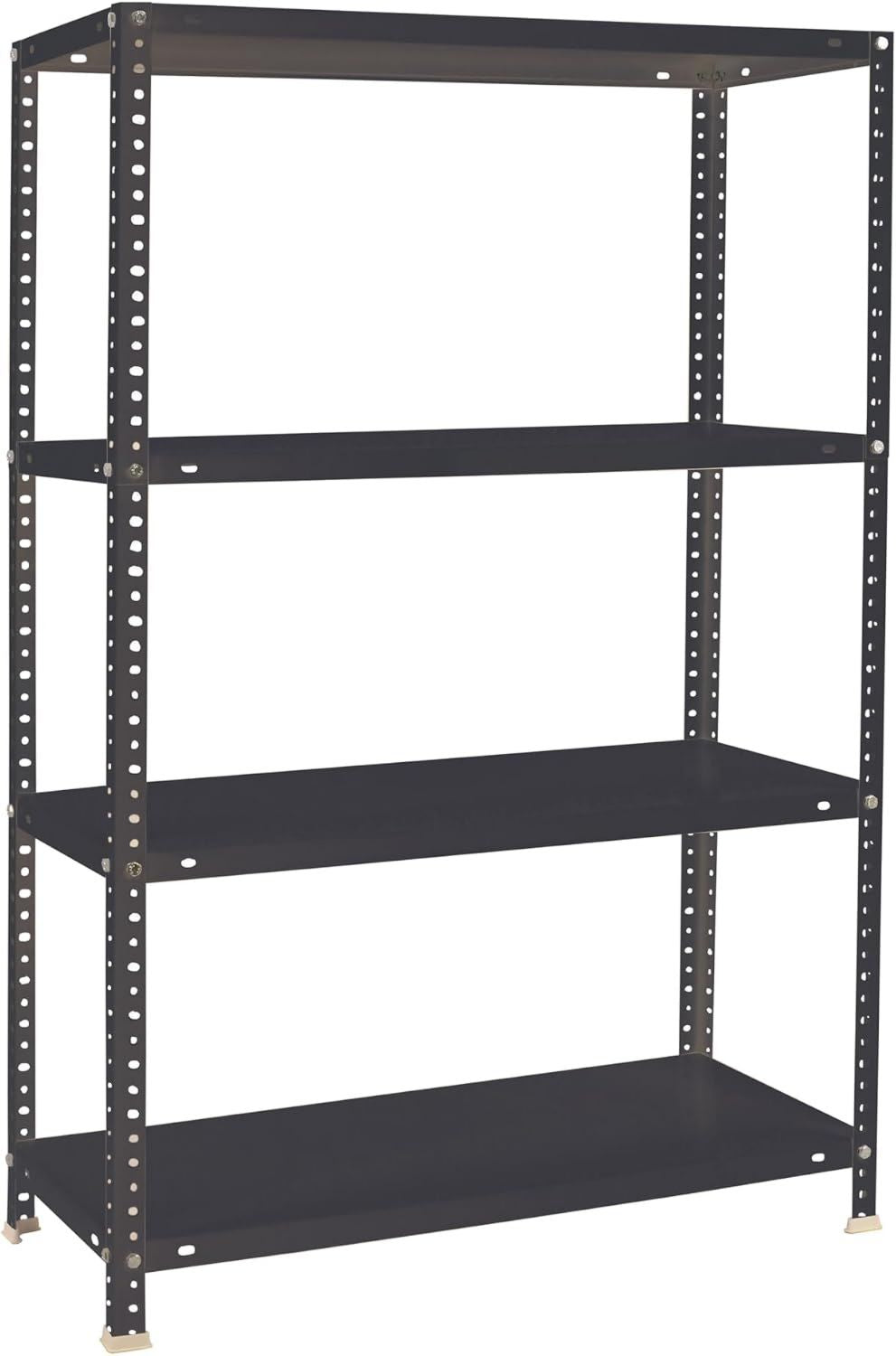 Simon Rack Scaffale metallo 1500x800x400 mm Comfort 4 altezze Ripiano in metallo Punto di flessione 100 kg Vernice anticorrosione Montaggio con viti Antracite